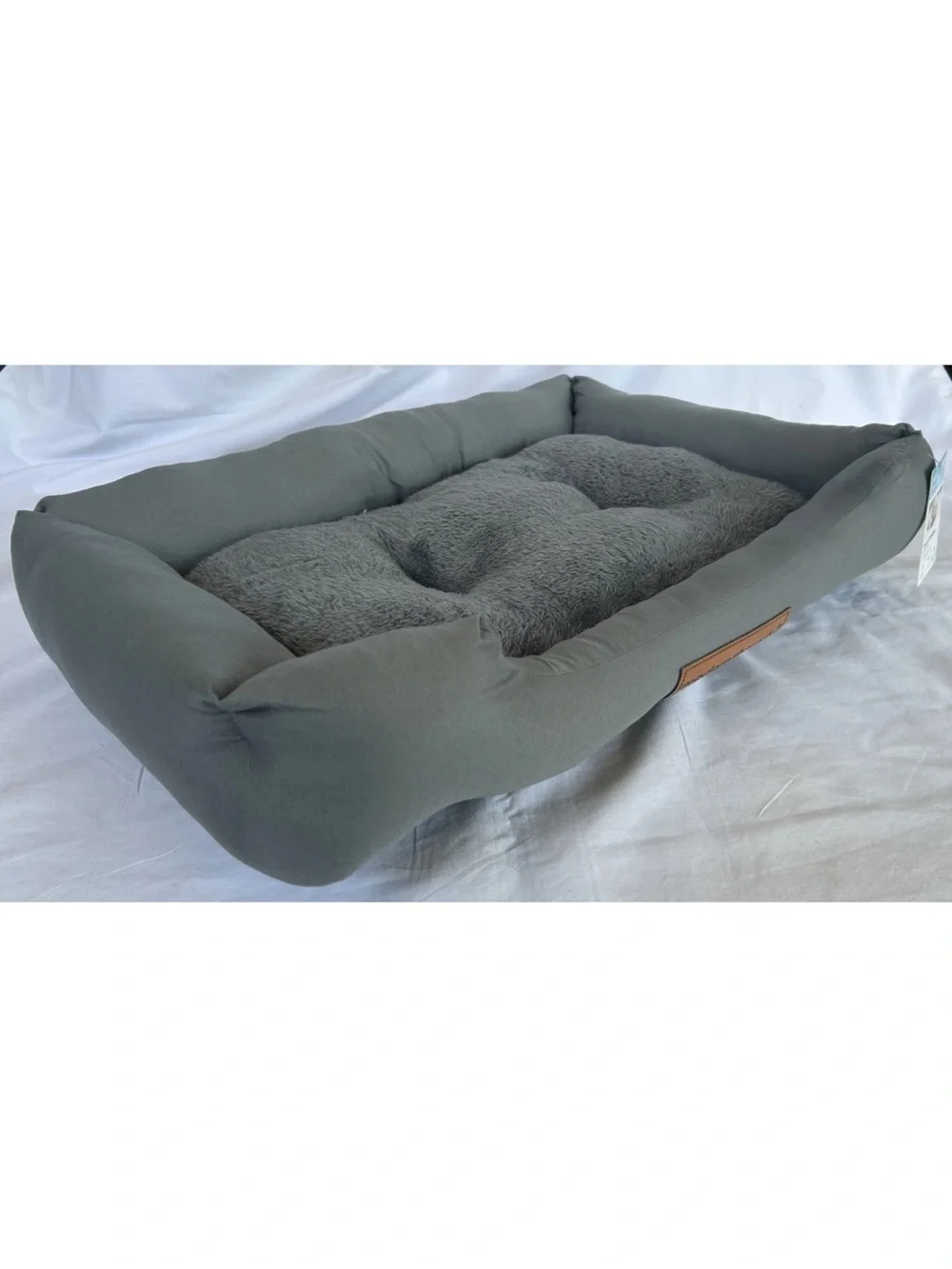 Modern threads gray plush